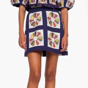 Sea New York Pippin Quilt Navy with Patchwork Miniskirt